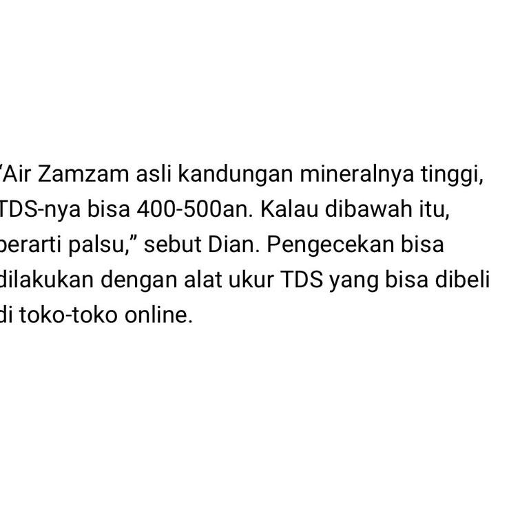 

Murah JI9YB Air zam-zam 1 liter 100% asli original (ada cashback) / air zam-zam asli 94 Laris