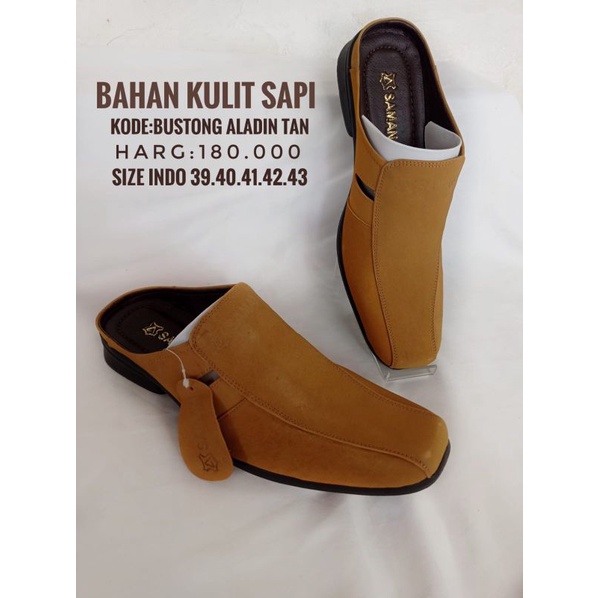 Bustong Aladin Kulit Original Sepatu Sandal