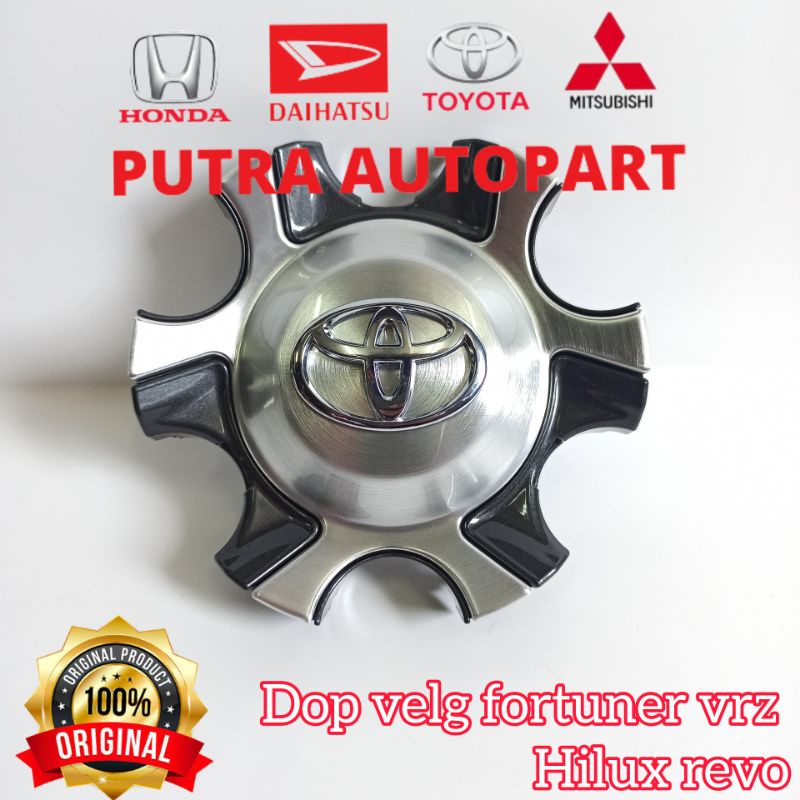 dop velg tutup roda fortuner vrz 2015 - 2022 original toyota