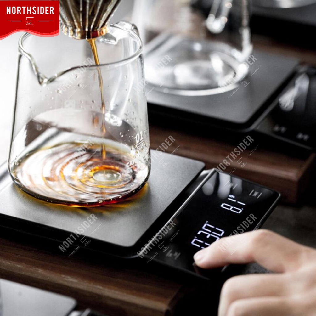 TIMBANGAN KOPI DIGITAL COFFEE SCALE 0.1g - TIMER - RUBBER MAT - EK6002