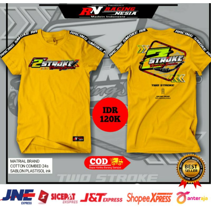 kaos 2stroke/ baju two stroke / baju racing nesia