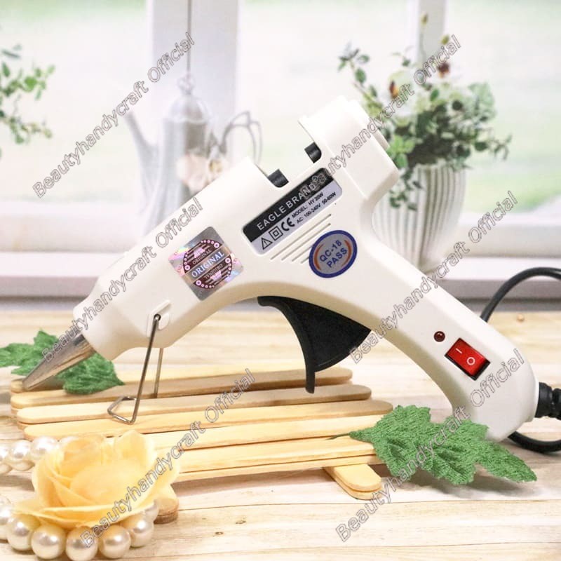 Lem Tembak glue gun on off KECIL awet bandel uk kecil berkualitas tahan lama Lem Lilin