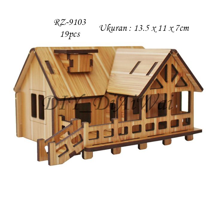 Puzzle 3D DIY Happy Coast mainan puzzle edukasi anak (kado &amp; pajangan)