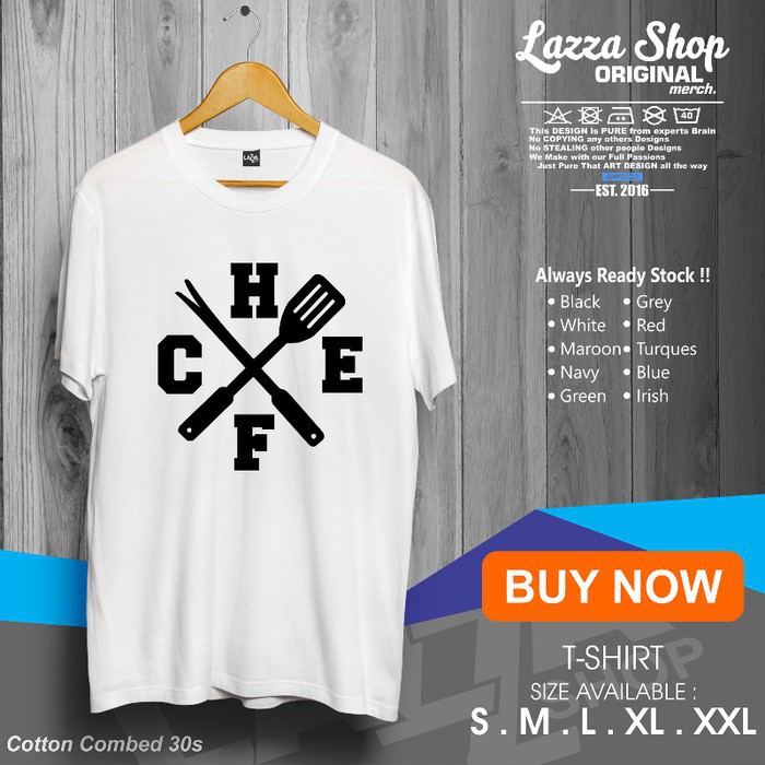 Promo Cuci Gudang Kaos Baju T Shirt Chef Distro Keren Murah Jamaniax Shopee Indonesia