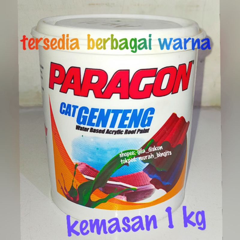 Cat Genteng Paragon 1 kg, bisa cat tembok, Semi Gloss✨