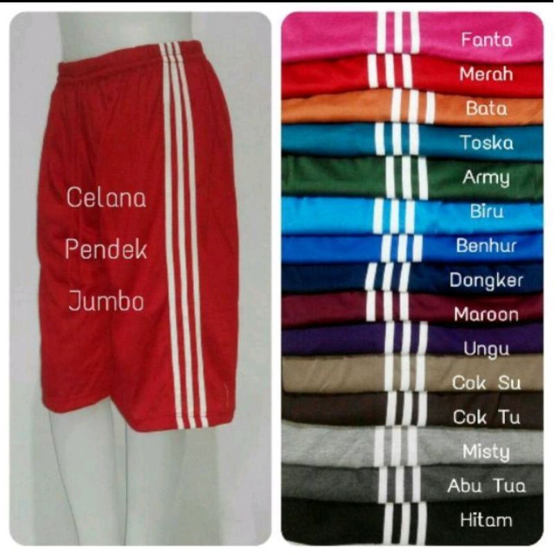 Celana Kolor Pria & Wanita Ukuran Jumbo BB 55-90 Kg

