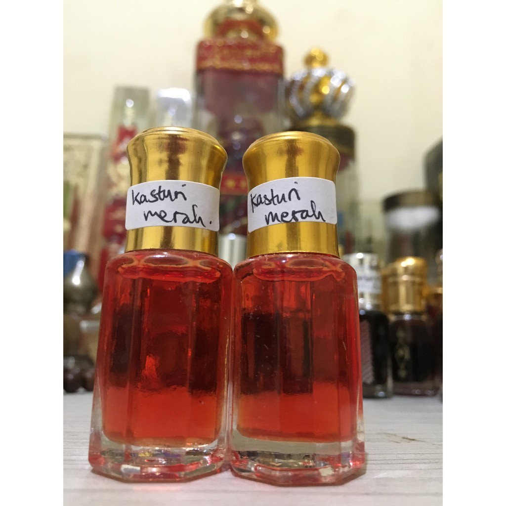 Minyak Kasturi Merah 6 ML Asli Arab Ibadah Murni Kental