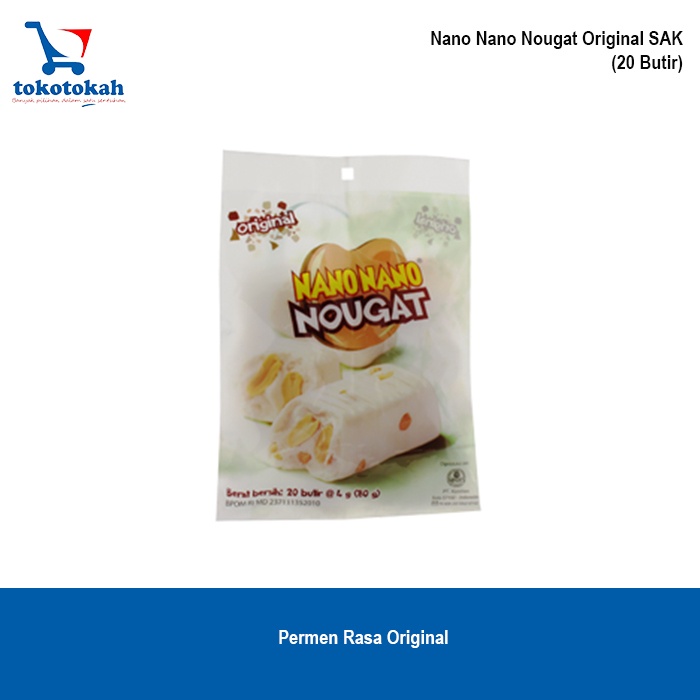 NANO-NANO NOUGAT permen empuk susu kacang kemasan sak - 10 SAK