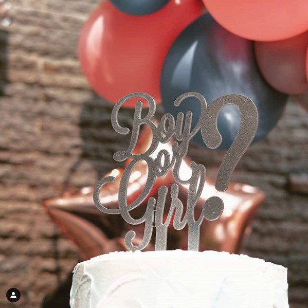 Gender Reveal Acrylic Topper