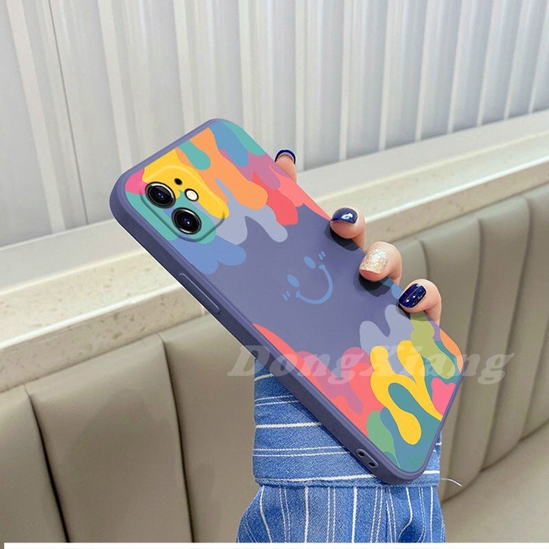 RedMi Note 10Pro Note 10 9T X3NFC M3 Note9s Note9 Note8 Note8Pro Note7 Note7Pro Love Smiley Colorful Soft Silicone Case