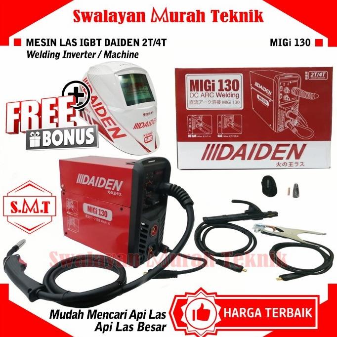 Buruan serbu] DAIDEN MIGi 130 MESIN TRAVO LAS INVERTER MIG CO2 TIG MMA 2T/4T WELDING