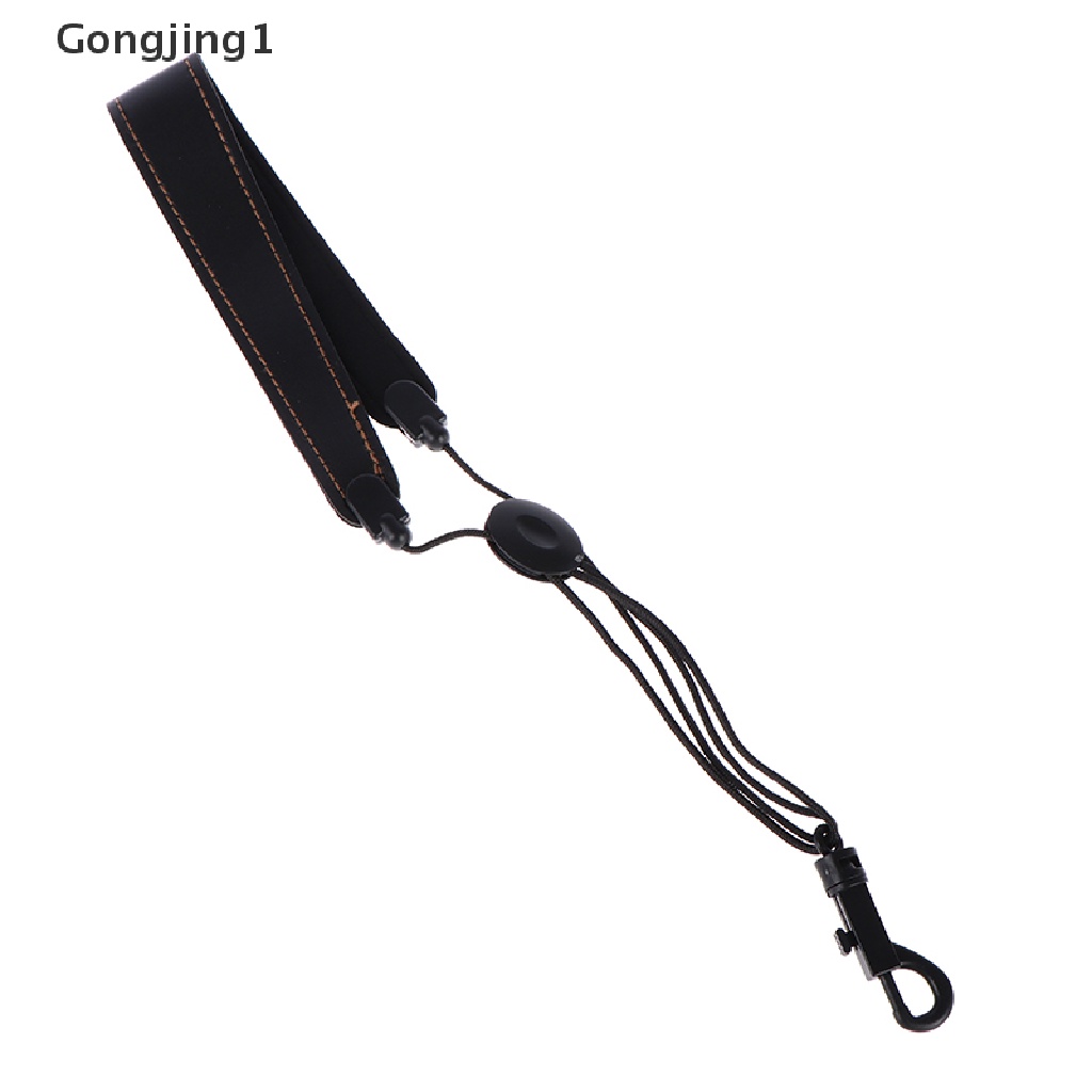 Gongjing1 Strap Leher Saxophone Alto Adjustable Bahan Kulit