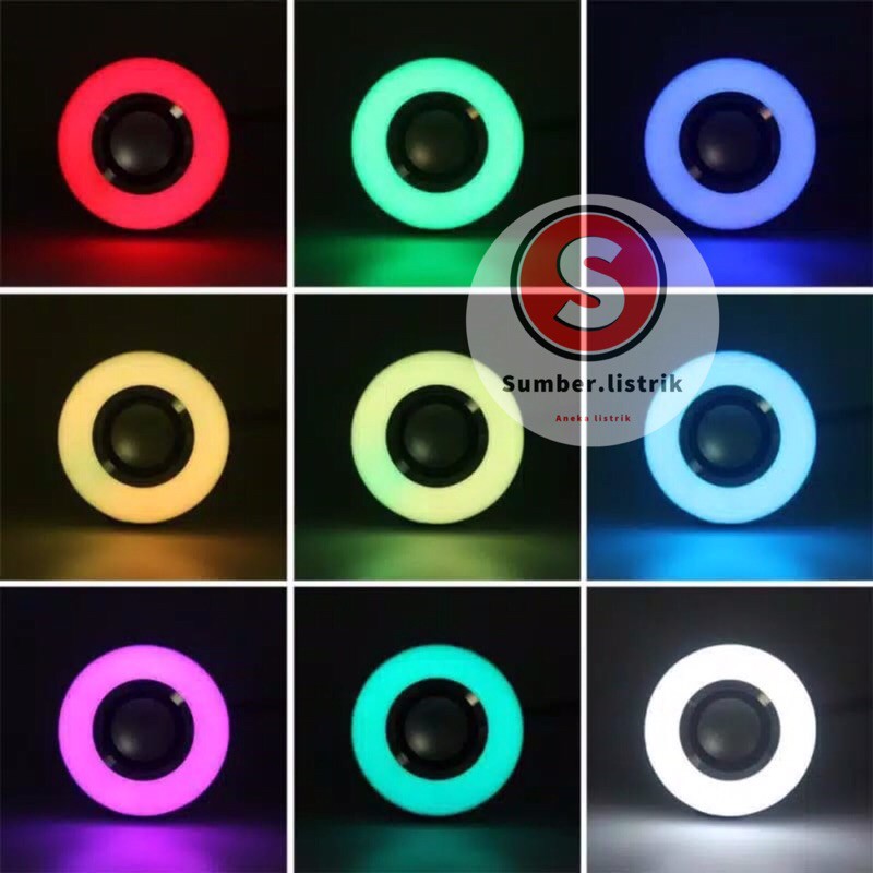 Bohlam Speaker Musik  2 in 1 - Lampu Speaker LED/lampu disco