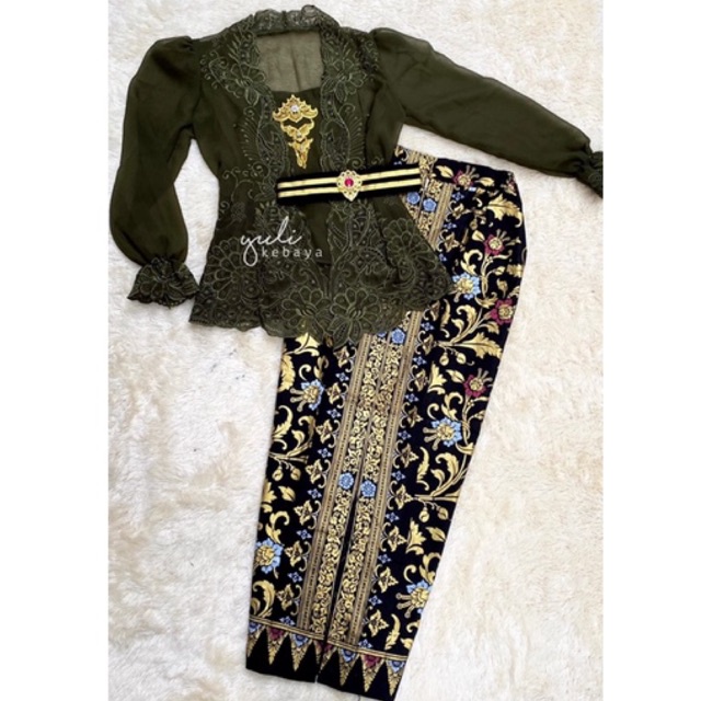 Set Kebaya Bali Jadi Bordir Premium | Kebaya encim murah
