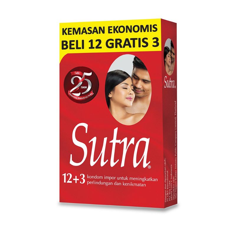 *PRIVASI AMAN* Kondom Merah Sutra Classic isi 12 Pcs