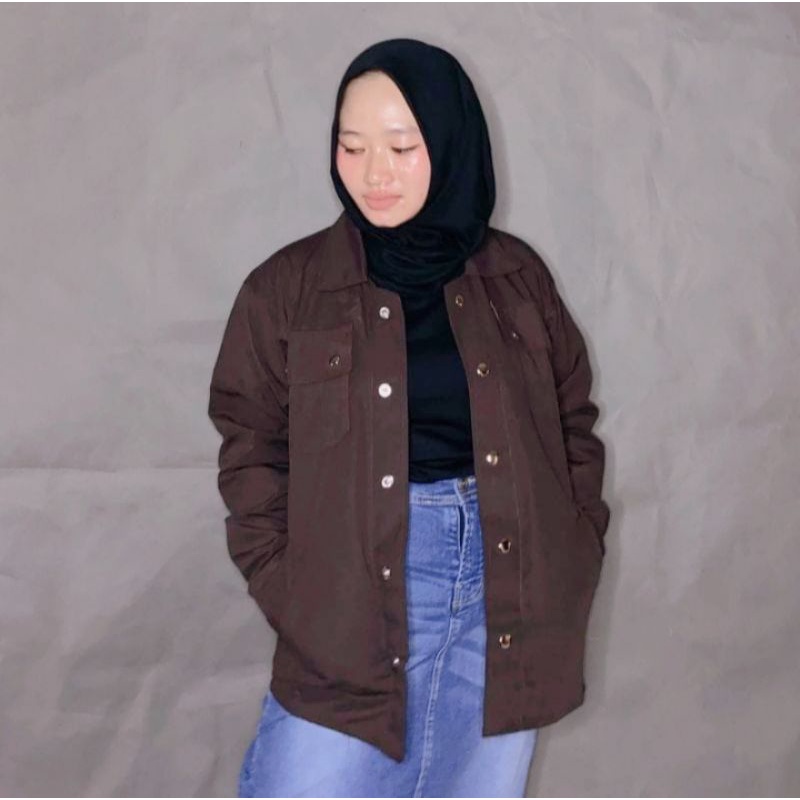 jaket semi parka wanita terlaris 1kg muat 3pcs fit over size