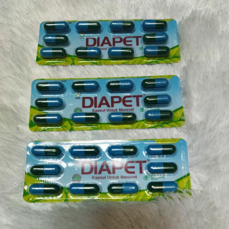 Diapet Obat Diare / Mencret 1 strip isi 10 kapsul