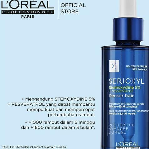 LOREAL SERIOXYL DENSER HAIR SERUM 90ML for Thin &amp; Fine hair 90ml / Penumbuh Rambut