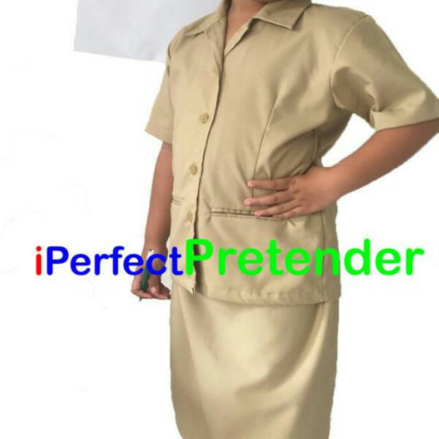 Baju guru pns anak. Baju karnaval