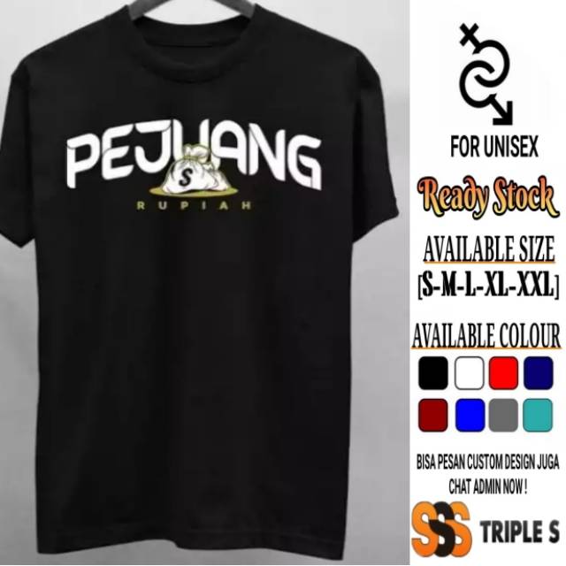 Kaos Pejuang Rupiah Sablon Putih Desain Simple Kaos Distro Pria Keren Shopee Indonesia