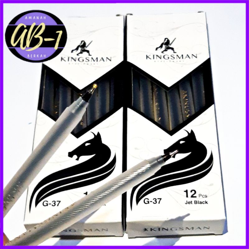 KINGSMAN GEL 12 PCS PULPEN KINGSMAN PULPEN JEL BOLPOINT JEL PULPEN GEL  PULPEN KINGSMAN GEL