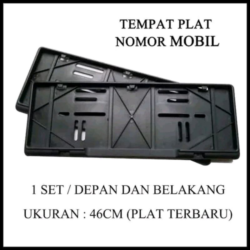 Tatakan plat nomor MOBIL 2pcs + baut