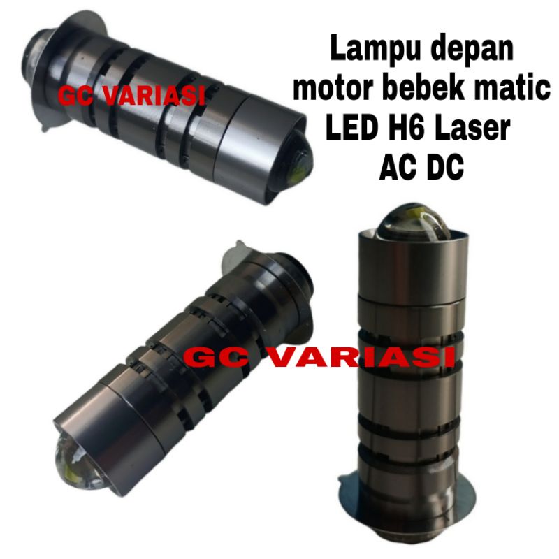 LAMPU DEPAN MOTOR BEBEK MATIC H6 LASER HI LO 2WARNA/LAMPU UTAMA LASER H6 BEBEK MATIC/BOHLAM DEPAN MO