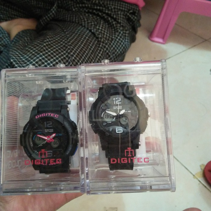 Jam digitec ori kode 009 warna hitam Fashion Pria murah Jam Tangan Analog murah