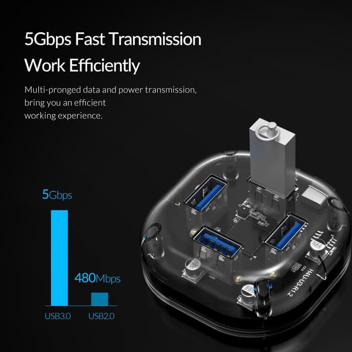 ORICO H4U-U3 4-Port Transparent HUB