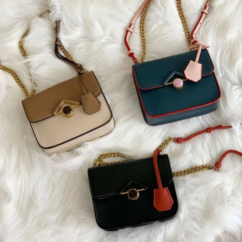 CK Stone Embellished Crossbody Bag