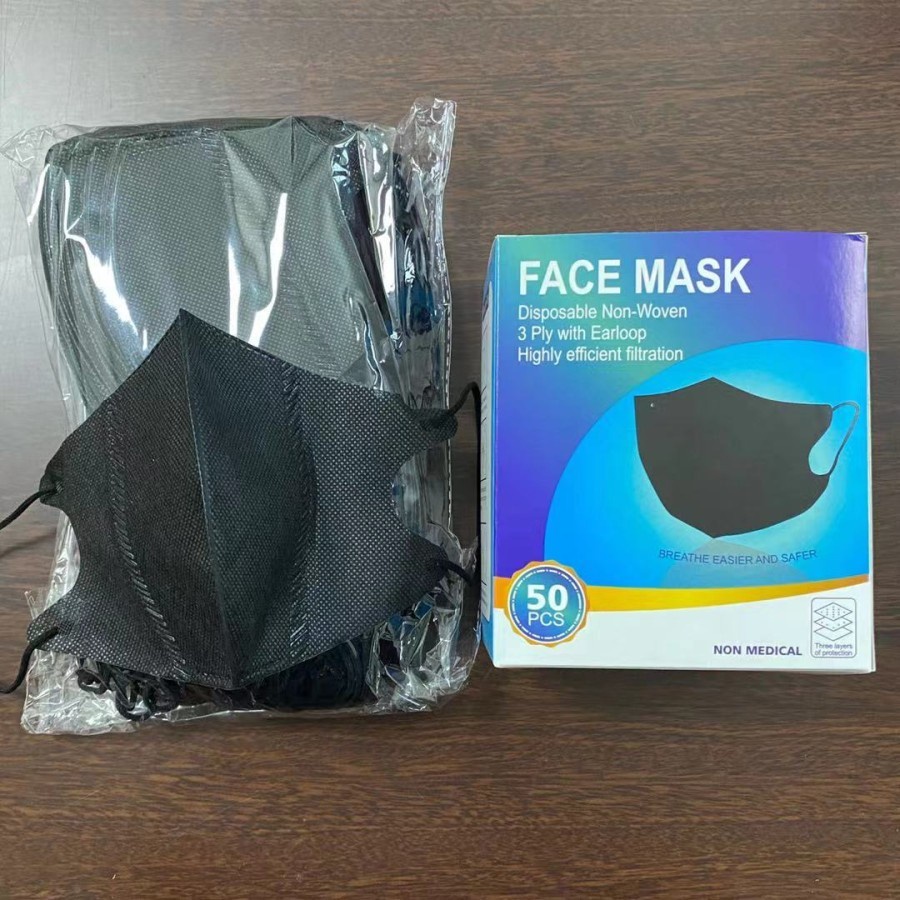 [PERBOX] MASKER DUCKBILL 3ply ISI 50 - BLACK