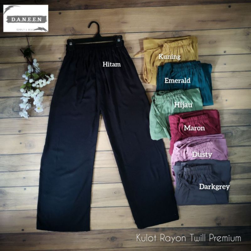 Kulot rayon twill premium