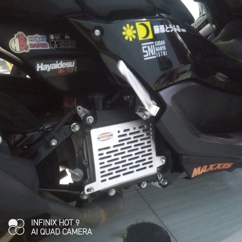 COD TERMURAH Cover radiator cnc OSS RACING Nmax NMAX Lexi Aerox plus baut boshing