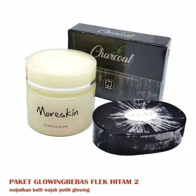 MORESKIN CLEAN AND GLOW Paket Glowing Bebas Flek Hitam-AGENKECANTIKAN5