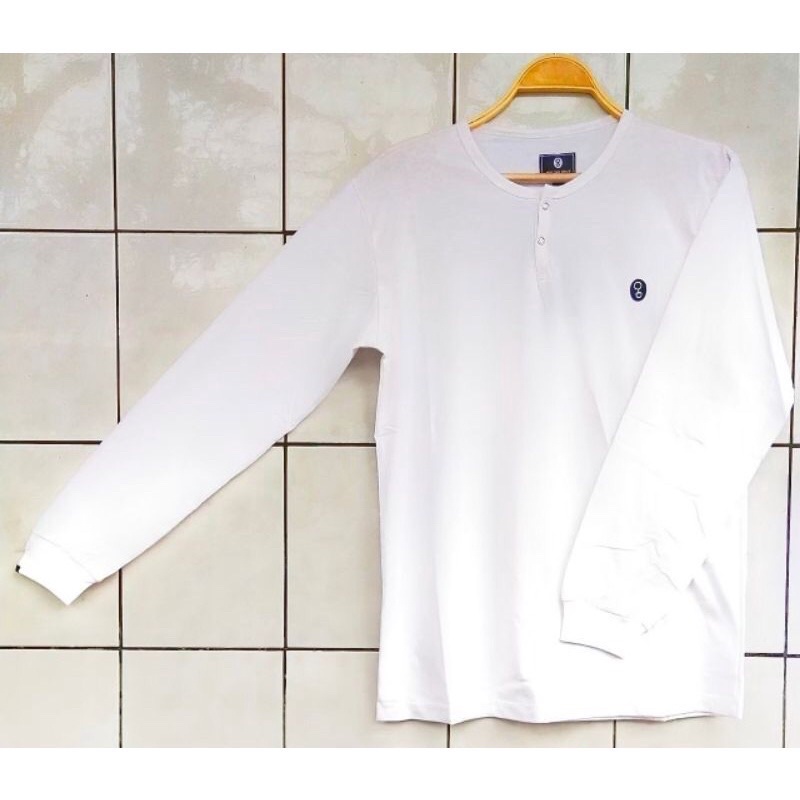 Greenlight T-Shirt Lengan Panjang Kancing Kaos Grenlight Longsleav Pria Kaos Distro Lengan Panjang