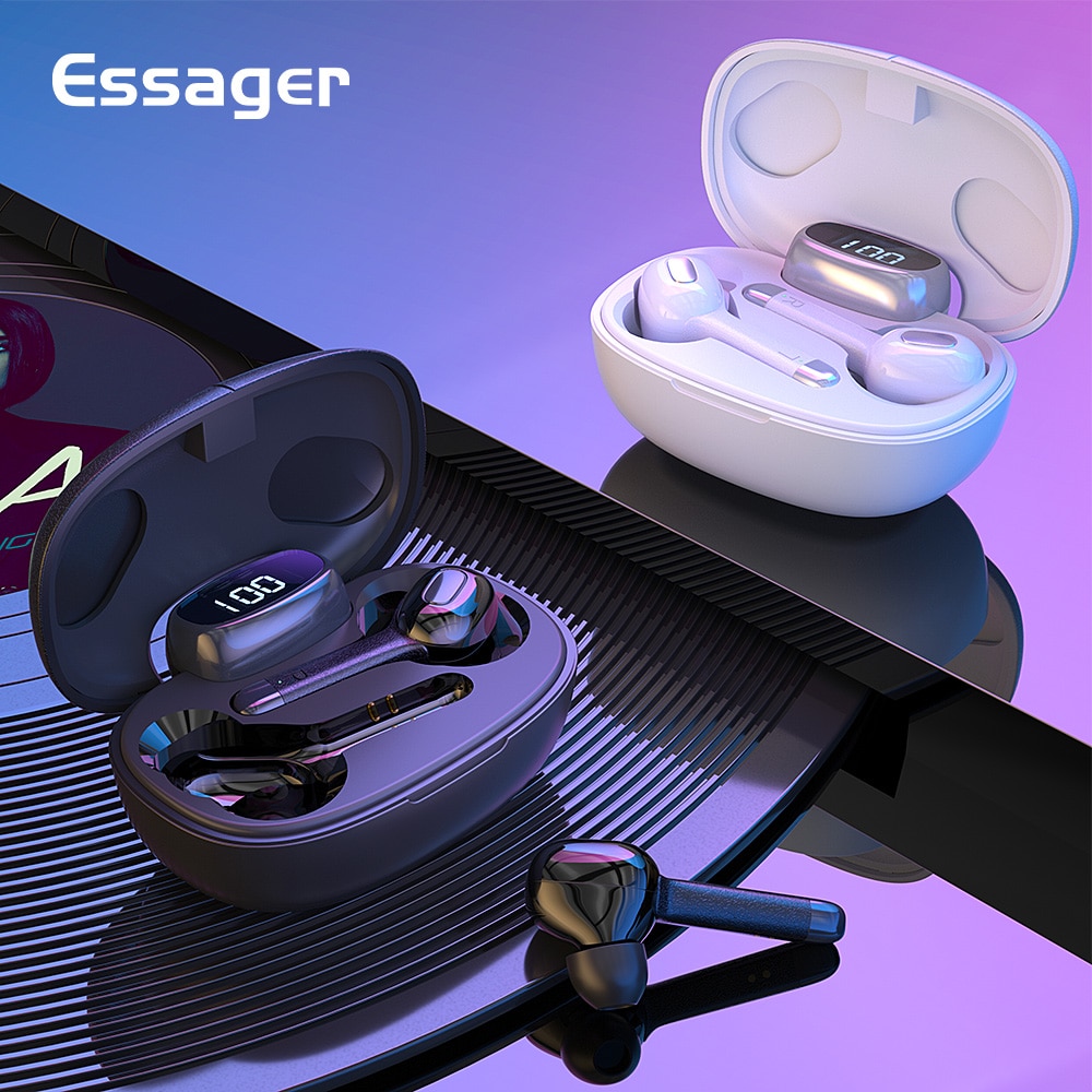 

Essager T9S TWS Bluetooth True Wireless Earphone Headphone Mini Cordless Earbuds With Mic Handsfree Headset For Xiaomi iPhone
