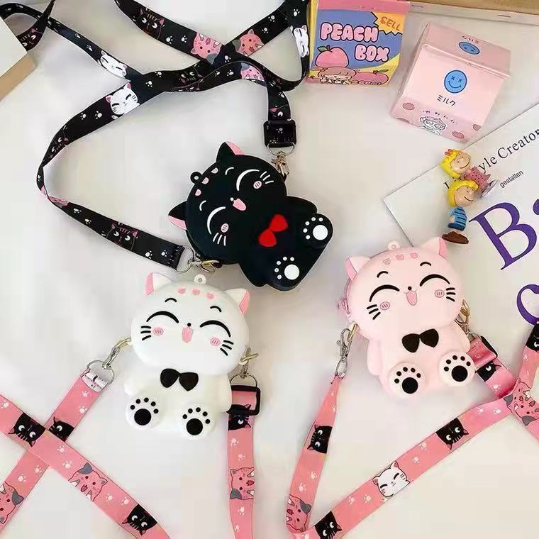 Tas Selempang Anak Rubber Karakter Import - Tas Selempang Koin Fashion Anak Lucu