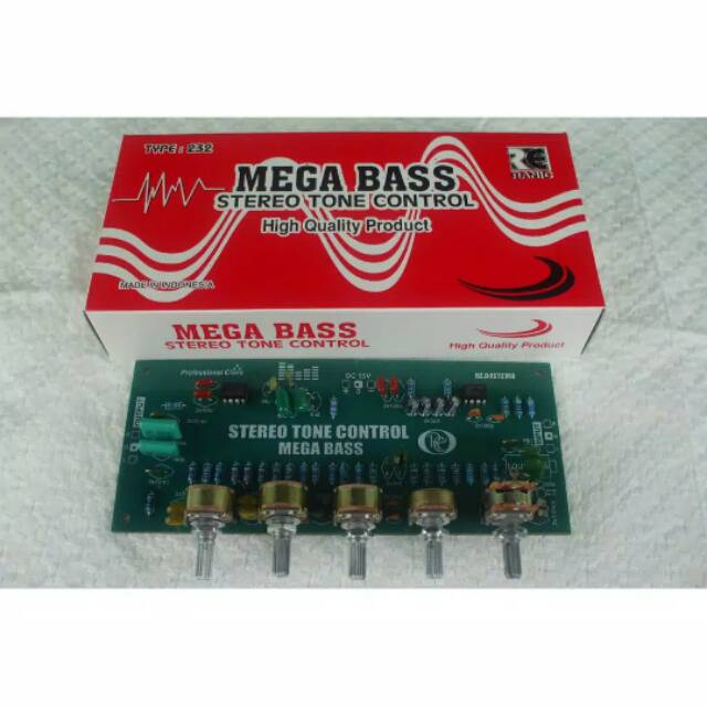 Kit Tone Control Stereo Mega Bass