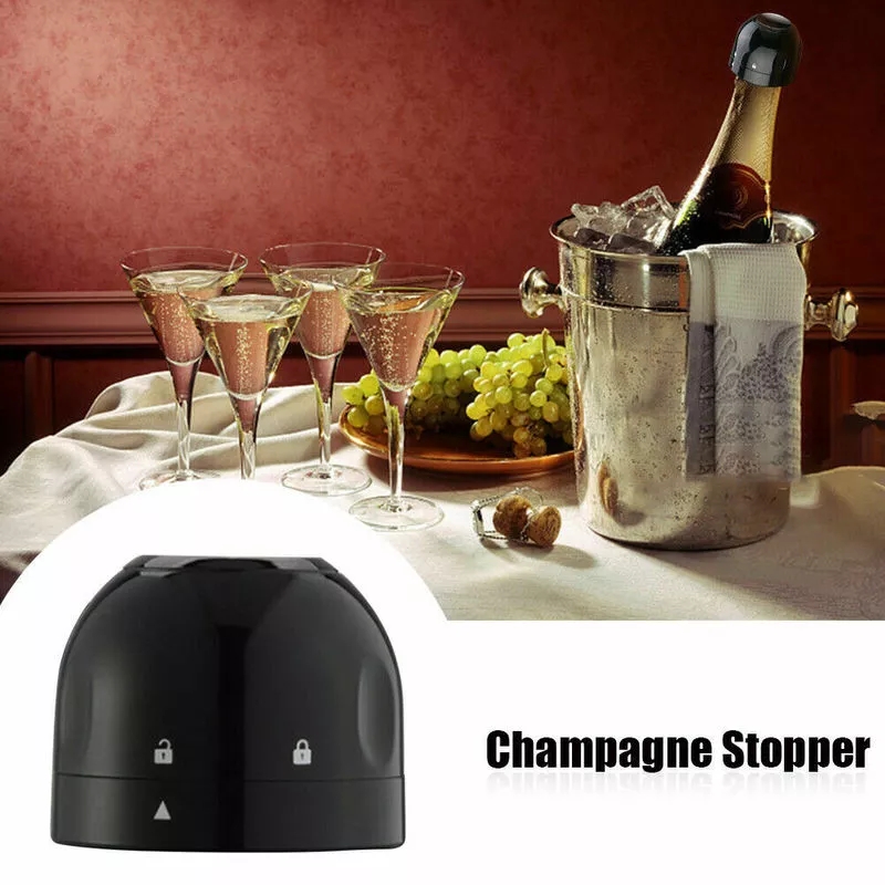 Sealed Champagne Stopper,Red Wine Bottle Preserver Air Pump Vacuum Saver Freshness Stopper Plug