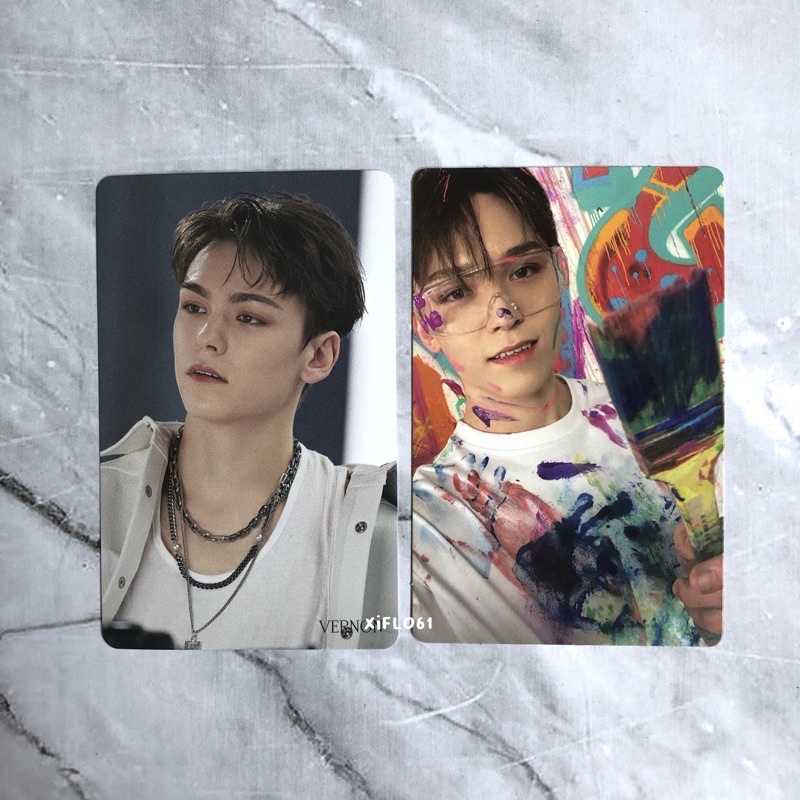 SEVENTEEN VERNON PHOTOCARD PC FACE THE SUN FTS HMV & CARAT VER CARVER