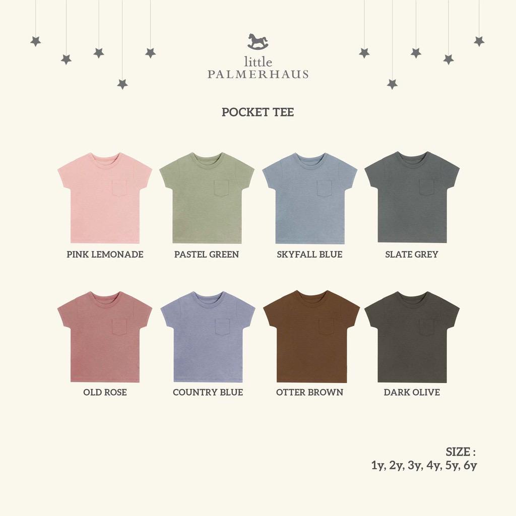 PROMO 7.7 PROMO BAJU LEBARAN Little Palmerhaus Pocket Tee Cotton Shorts BAJU ANAK / BAJU BAYI 0-6 Tahun NEW COLORS 3