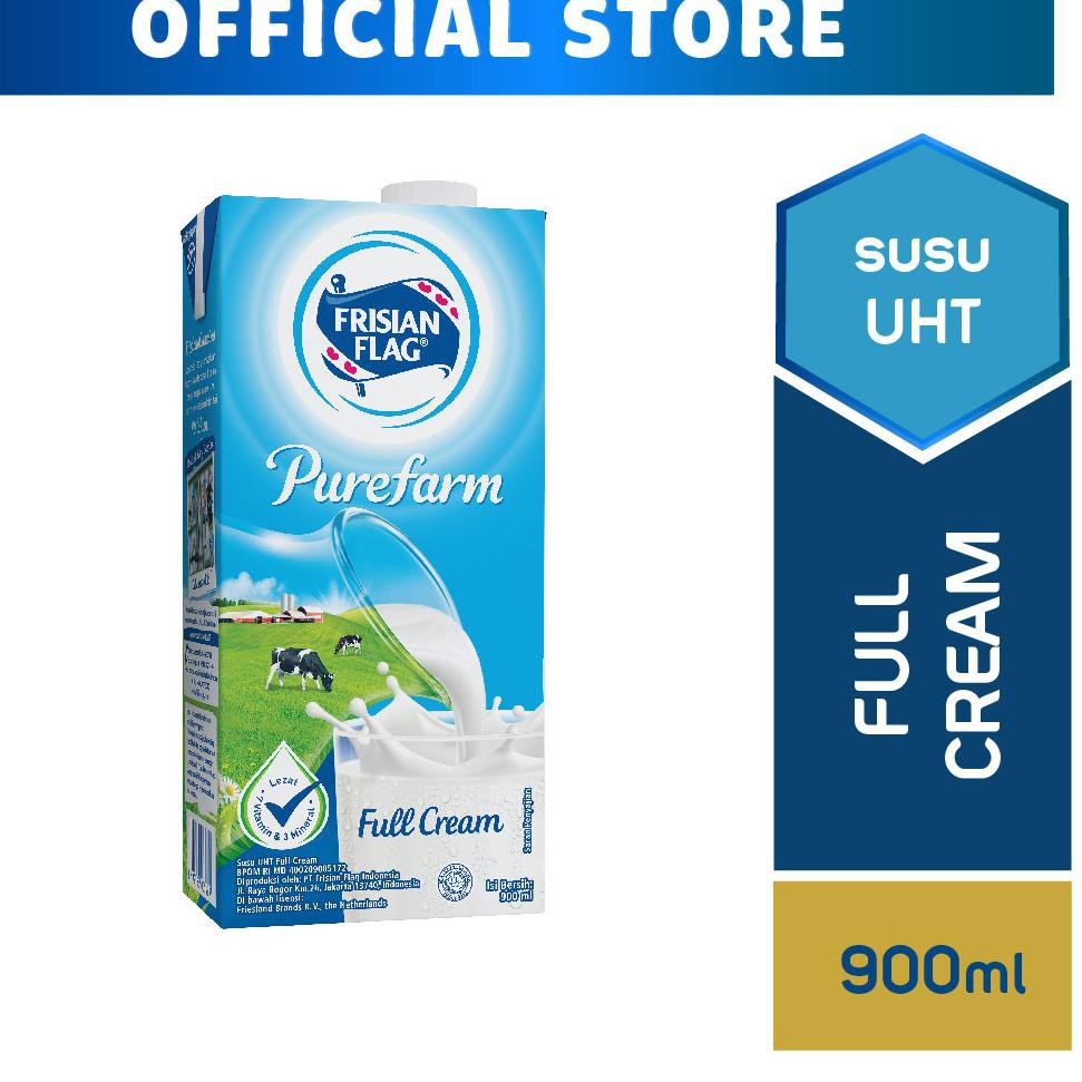 

[ Premium Quality ] Frisian Flag Family UHT Full Cream 900 ml