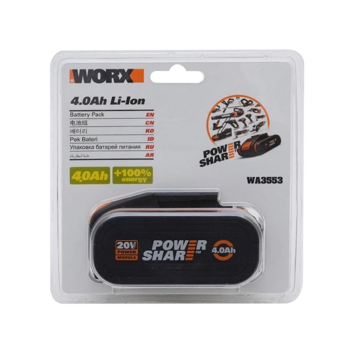 WORX part baterai 20v 4ah/baterai cordless worx
