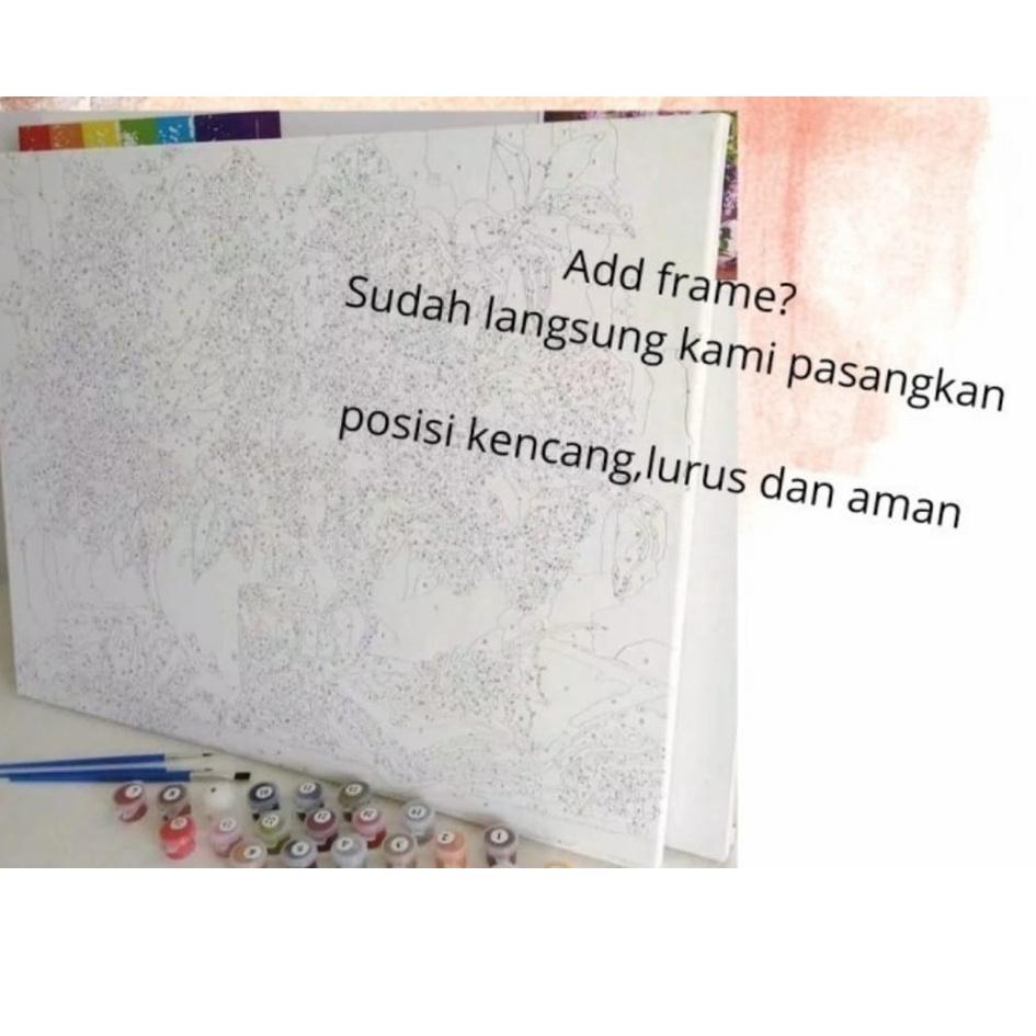 

Terbaru.. kayu bingkai inner frame untuk paint by number 40x50 cm - beli khusus untuk dipasang langsung ke painting by numbers