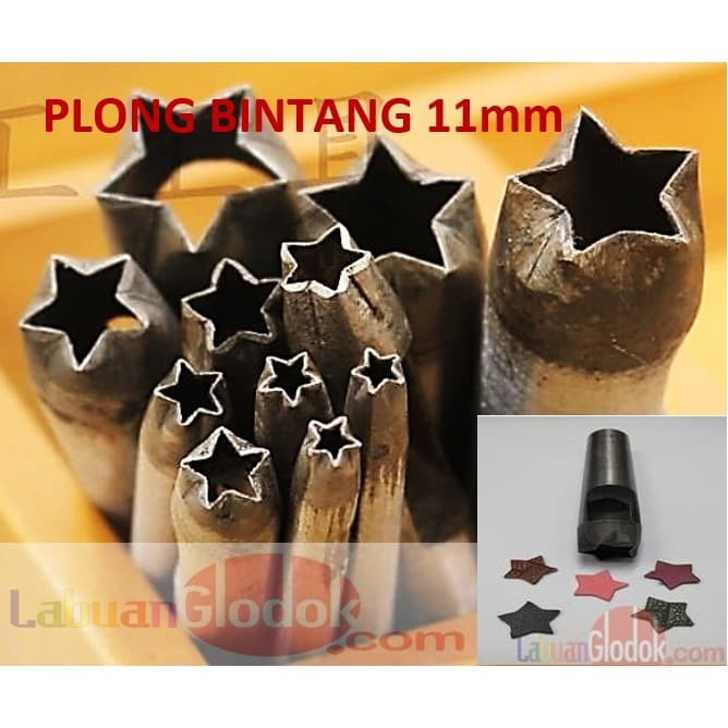 

Alat Membuat Lubang 11mm/Plong bunga bintang 11mm/plong bintang 11mm/Pembolong Bintang 11mm