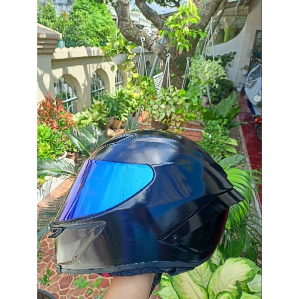 Helm DQL Custom AGV Pista Black Glossy