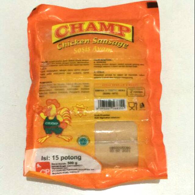 

CHAMP SOSIS AYAM 500GR