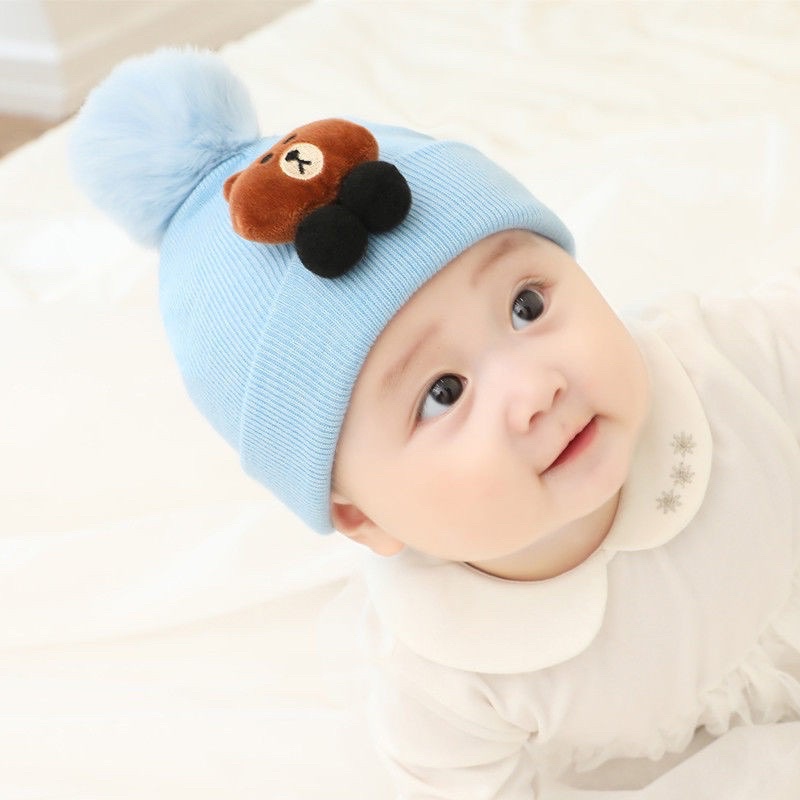 Topi Bayi BONEKA BEAR/ Kupluk Boneka (0-3Thn)