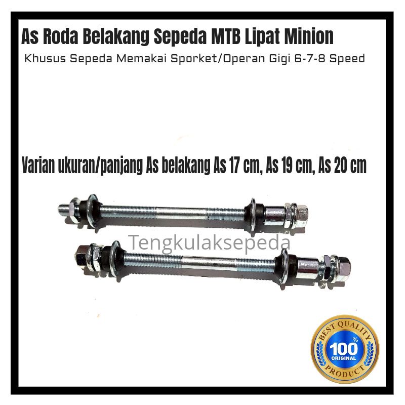 As Roda Belakang Sepeda Gunung, Mtb, Lipat, Minion As Untuk Sporket/Operan Gigi 6-7-8 Speed