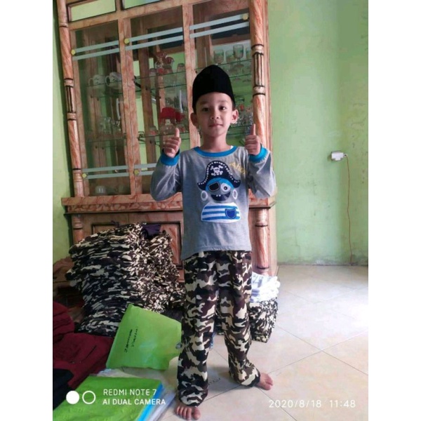 GELOSIR.Sirwal anak./komprang anak mulay usia .paud  .sampe usia 12 tahun. Ukuran .S .m.L.Xl XXL